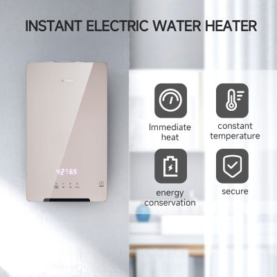 Calentador de agua eléctrico instantáneo inteligente para duchas en toda la casa
