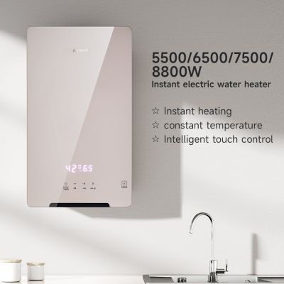 Calentador de agua eléctrico instantáneo inteligente para duchas en toda la casa