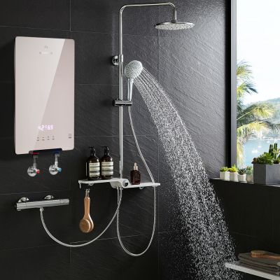 Calentador de agua eléctrico instantáneo inteligente para duchas en toda la casa
