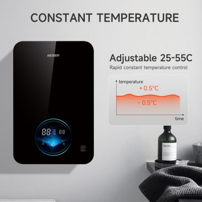 Calentador de agua eléctrico instantáneo de pared para hotel, muy popular