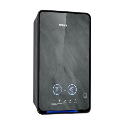 Calentador de agua eléctrico instantáneo de 5 velocidades con pantalla táctil LED.