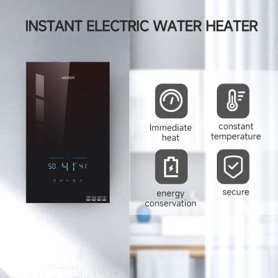 Sistema de agua caliente eléctrico instantáneo de pared para duchas de casas, hoteles y garajes.