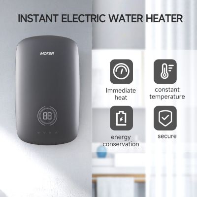 Calentador de agua eléctrico instantáneo con temperatura ajustable y bomba de agua caliente