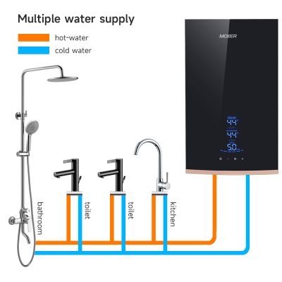 Calentador de agua eléctrico inteligente sin tanque de 220 V