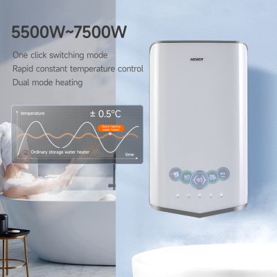 Calentador de agua instantáneo con pantalla táctil y control por voz para la cocina