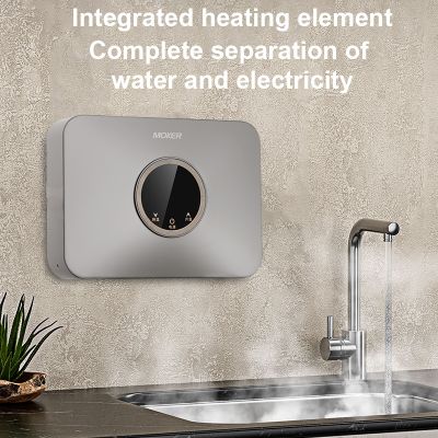 Calentador de agua instantáneo sin tanque para cocina, ultradelgado y pequeño