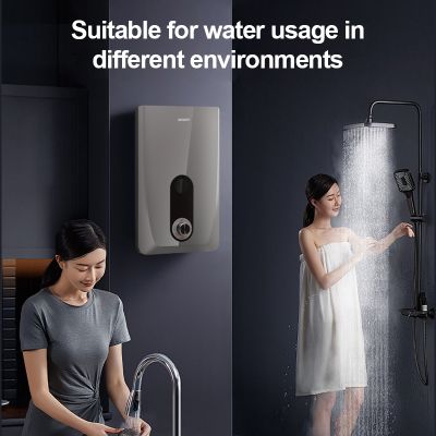 Calentador de agua instantáneo sin tanque de bajo consumo para hoteles y hogares.