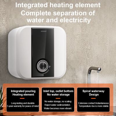 Mini calentador de agua de cocina instantáneo portátil sin tanque de bajo consumo