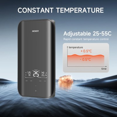 Modulación de potencia inteligente en el calentador de agua sin tanque