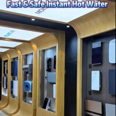 Agua caliente instantánea rápida y segura
