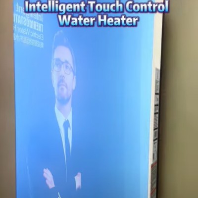 Calentador de agua inteligente con control táctil